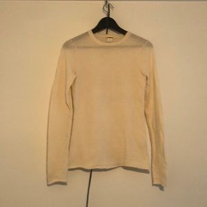 J.Crew 100% cashmere crew neck cream sweater